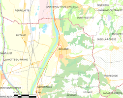 Map commune FR insee code 84019